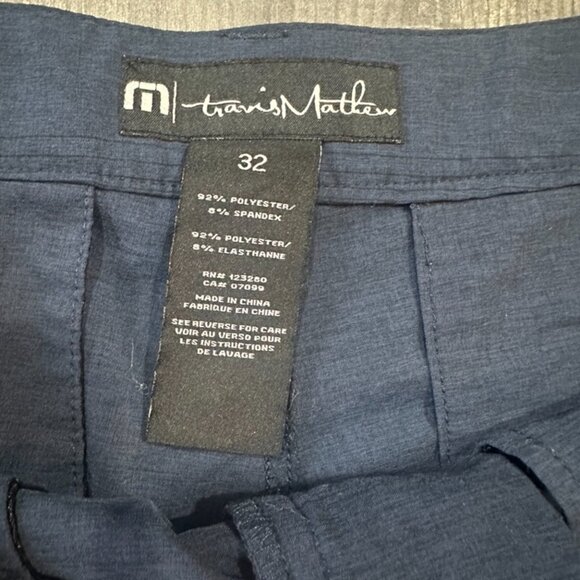 Travis Mathew Shorts Mens 32 Wonderlust 9" Performance Tech Chino Golf Casual - Picture 3 of 5